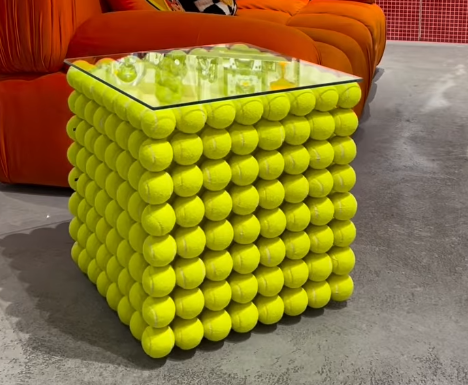 Designer Tennis Ball Coffee Table – Unique Statement Side Table